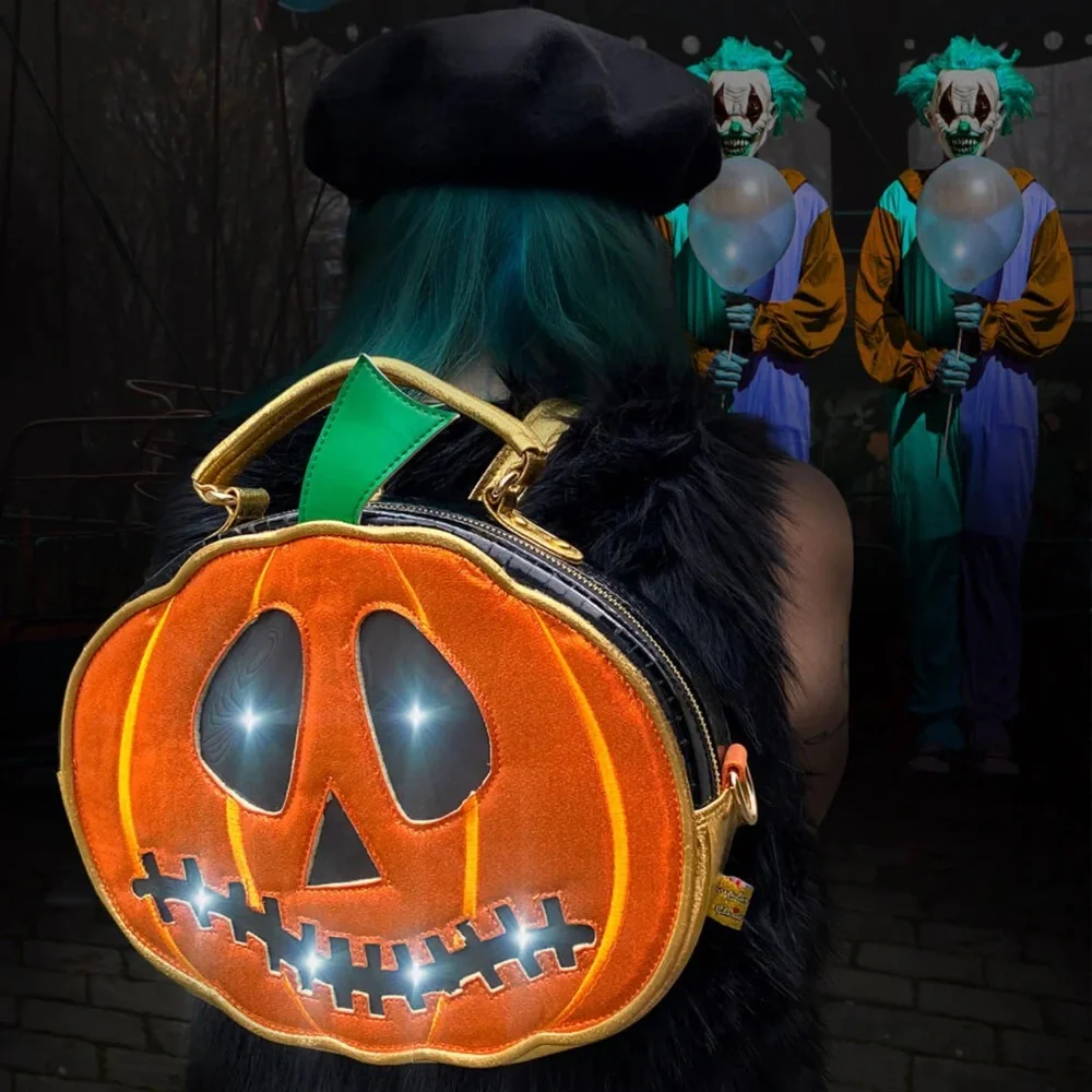 Irregular Choice Happy Hauntings Pumpkin Backpack - Picture 6 of 7